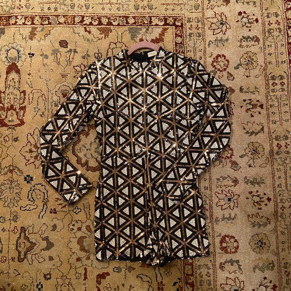 Boutique Sequin Romper - Picture 3 of 7